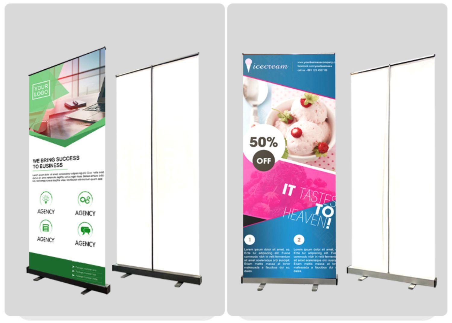 Retractable Roll-Up Banner Stand